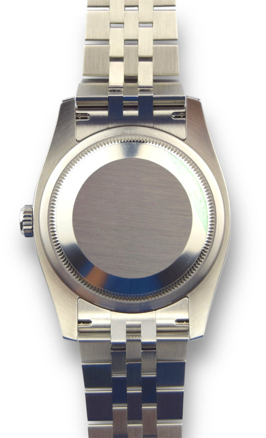 Rolex Datejust 36 116234 White Stick Dial Roulette Date Jubilee Bracelet