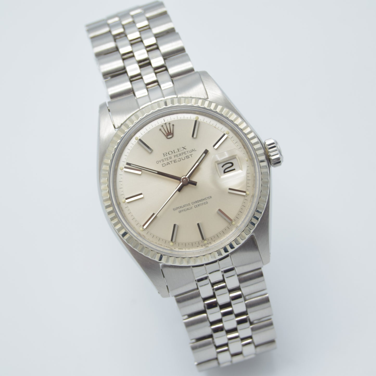 Rolex Datejust 36mm Jubilee Vintage Silver Dial Automatic Chronometer 1971