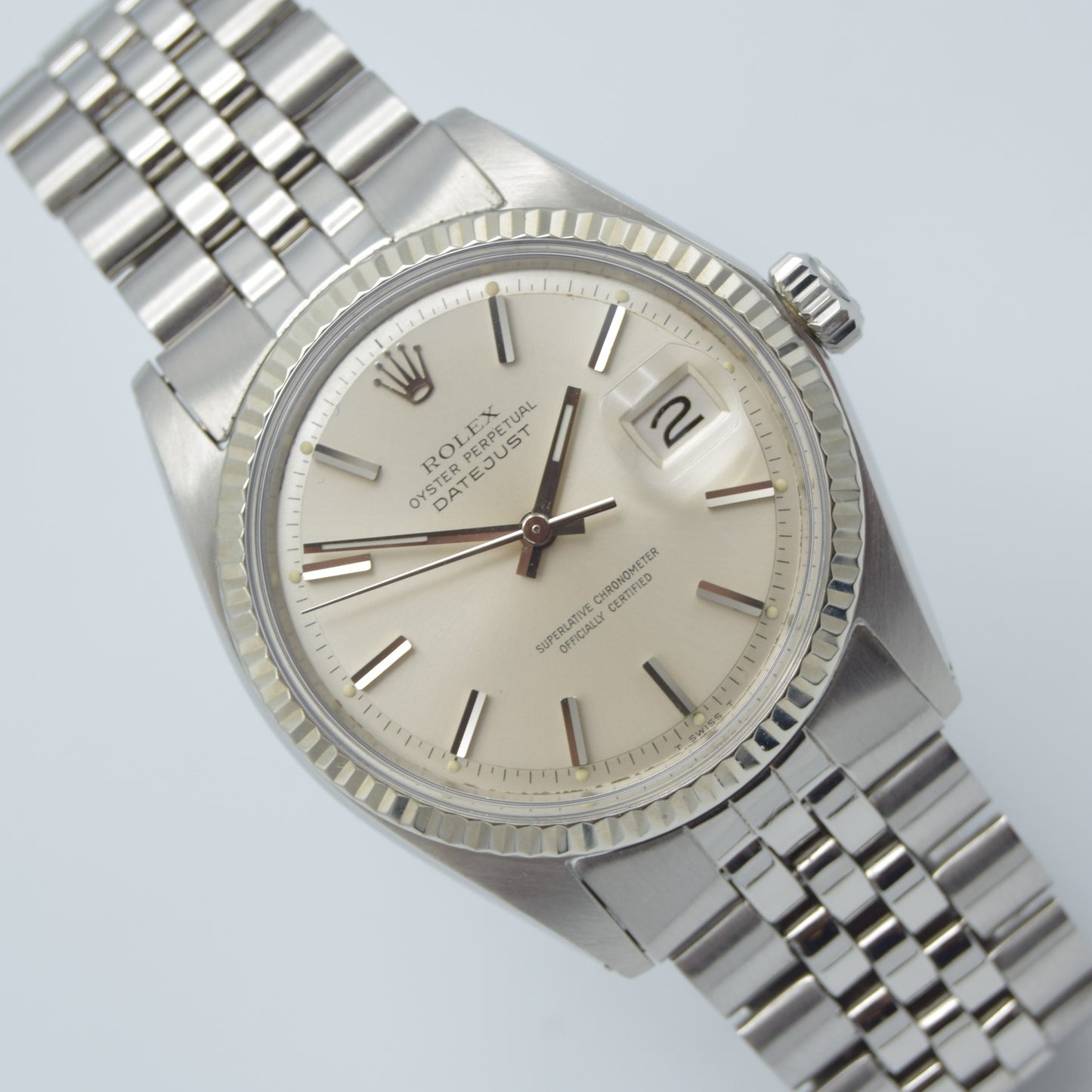 Rolex Datejust 36mm Jubilee Vintage Silver Dial Automatic Chronometer 1971