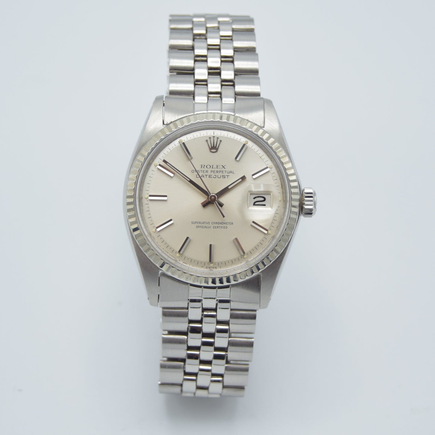 Rolex Datejust 36mm Jubilee Vintage Silver Dial Automatic Chronometer 1971