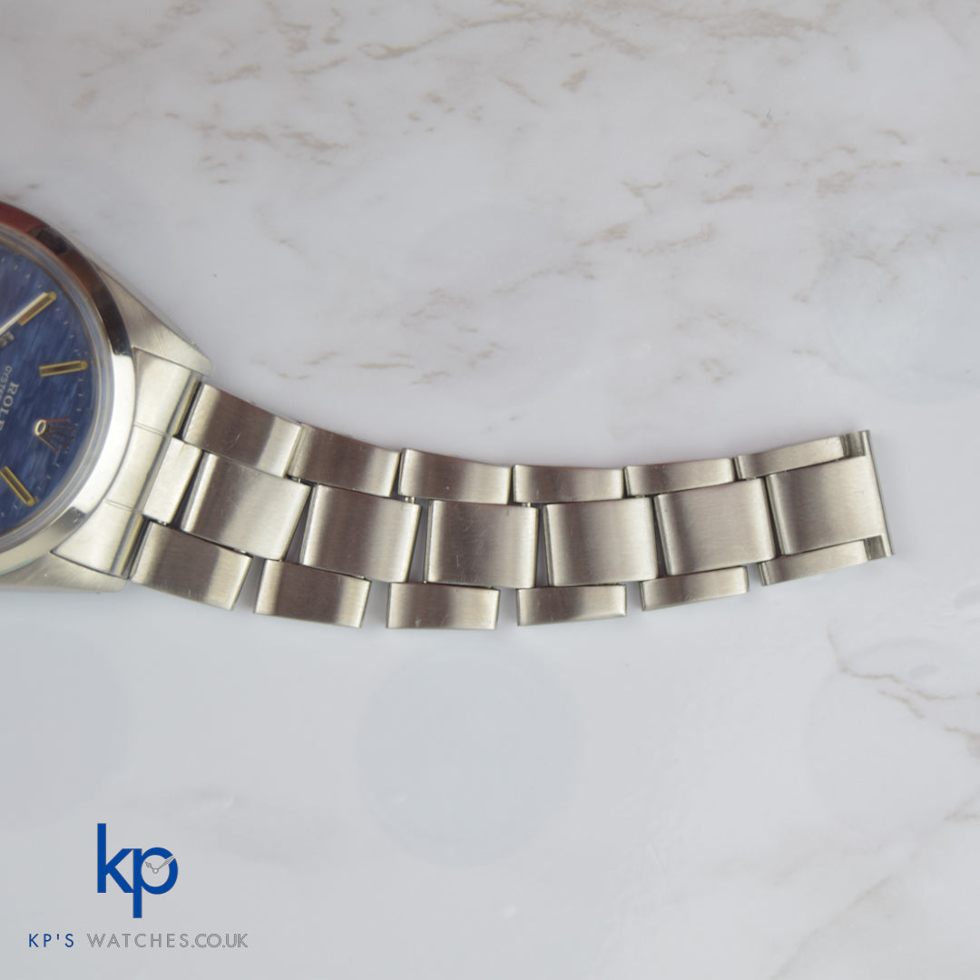 Rolex Oyster Perpetual Date 34 Steel Automatic Vintage Watch 1500 Blue