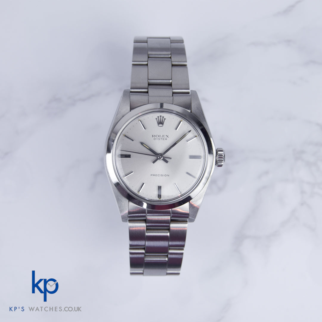 Rolex Oyster Precision 34 mm Mint Steel Silver Dial Manual Vintage 6426