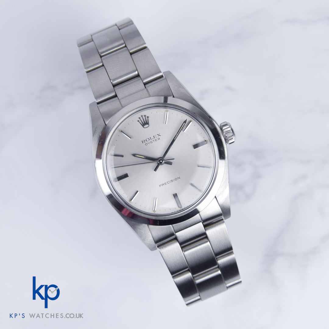 Rolex Oyster Precision 34 mm Mint Steel Silver Dial Manual Vintage 6426