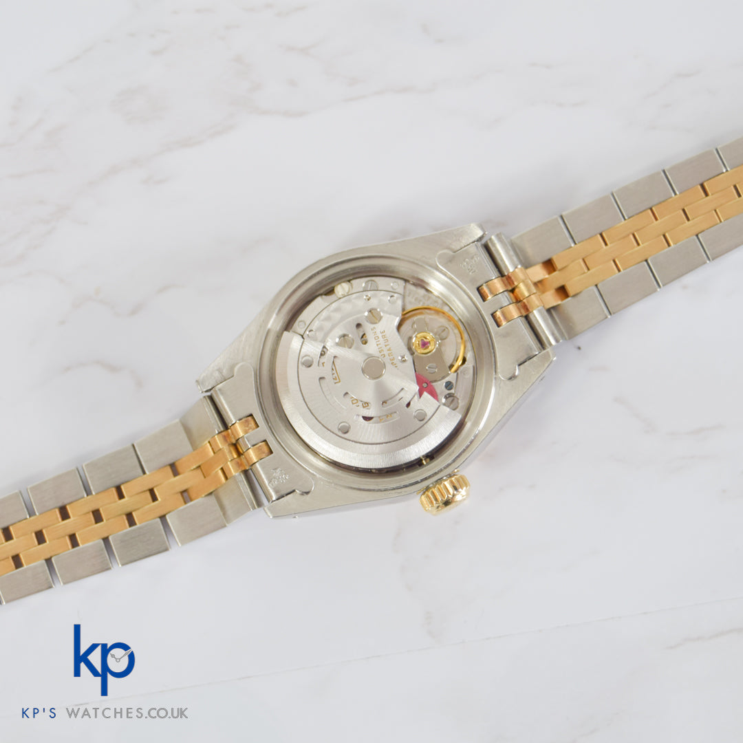 Ladies Rolex Oyster Perpetual Datejust 26mm 18k&SS Two Tone Champagne 69173 1987