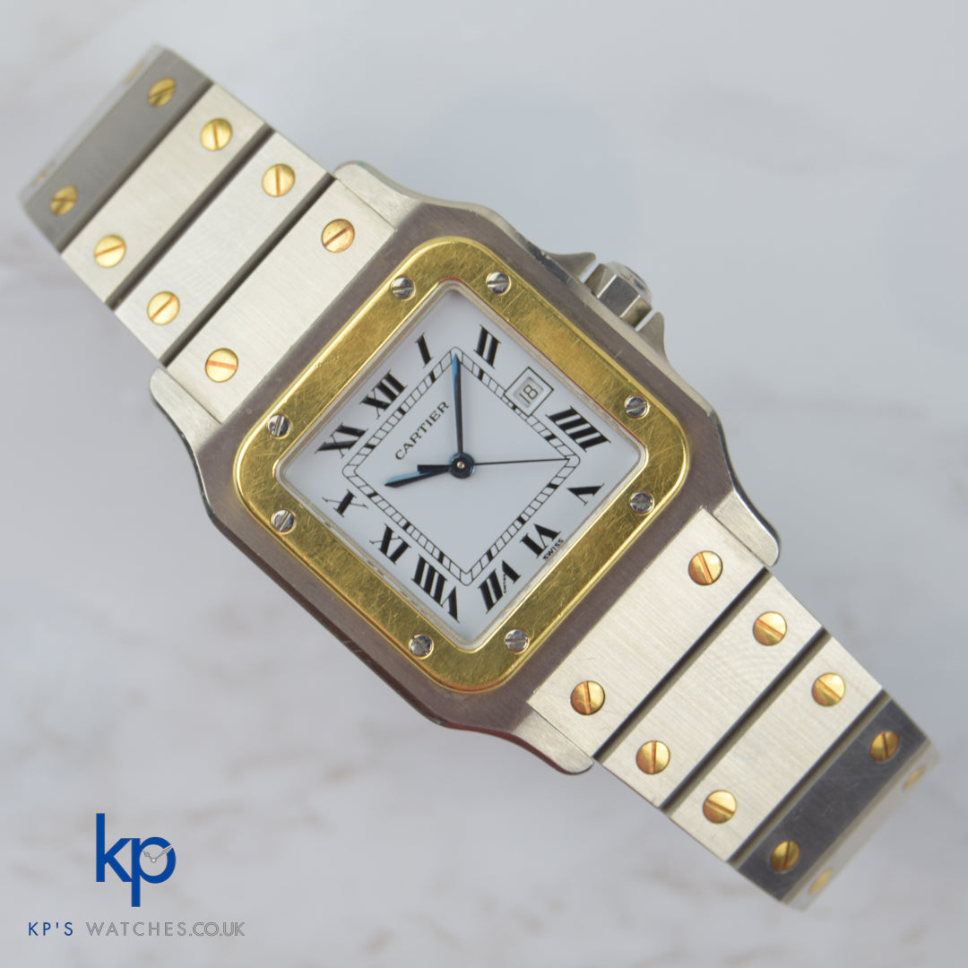 Cartier Santos Carree 2961 Unpolished SS Gold Automatic