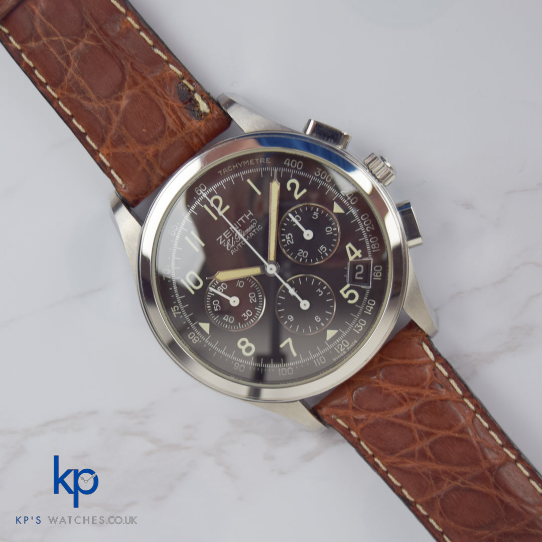 Zenith El Primero 38 mm 01.0500.400 Chronograph Automatic Steel Black Dial