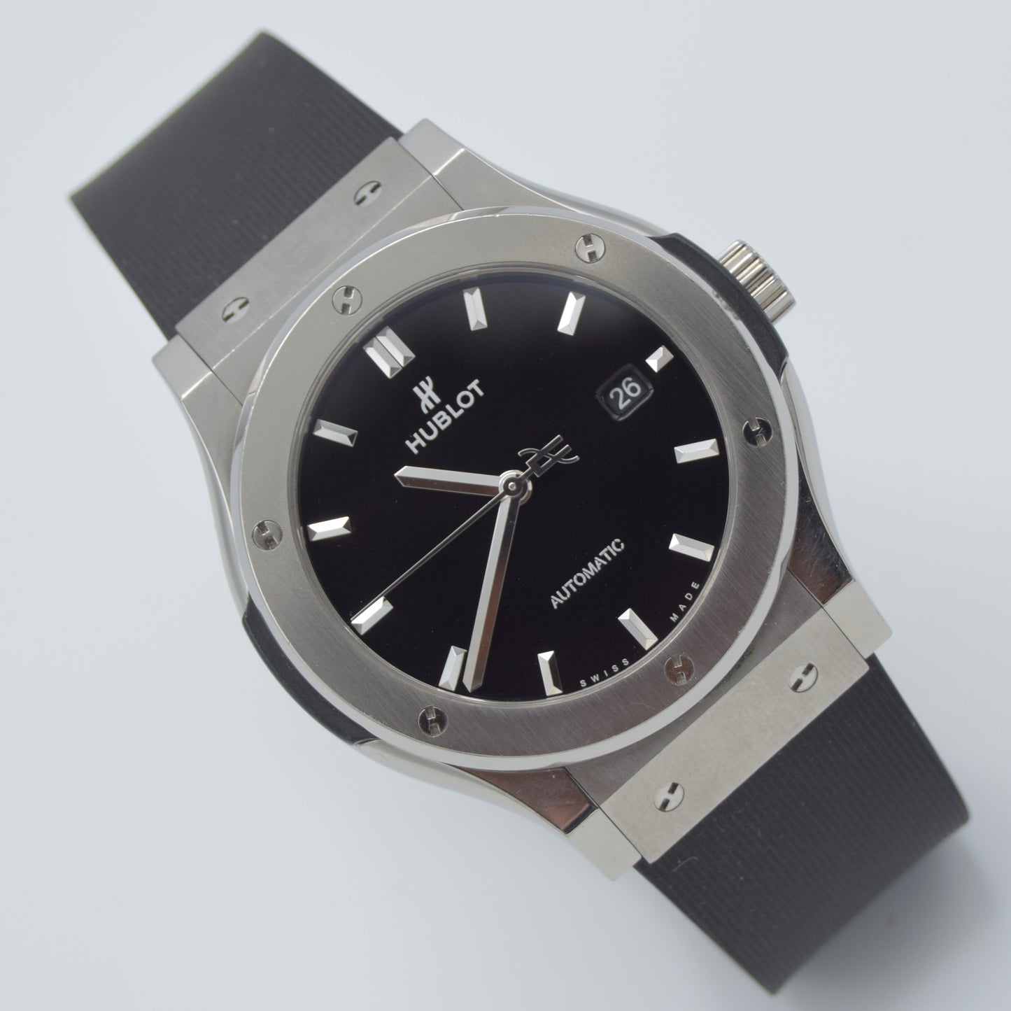 Hublot Classic Fusion 42 mm Services Box Titanium Black Automatic New Strap