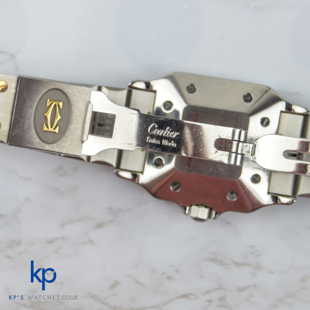 Cartier Santos Carree 2961 Unpolished SS Gold Automatic