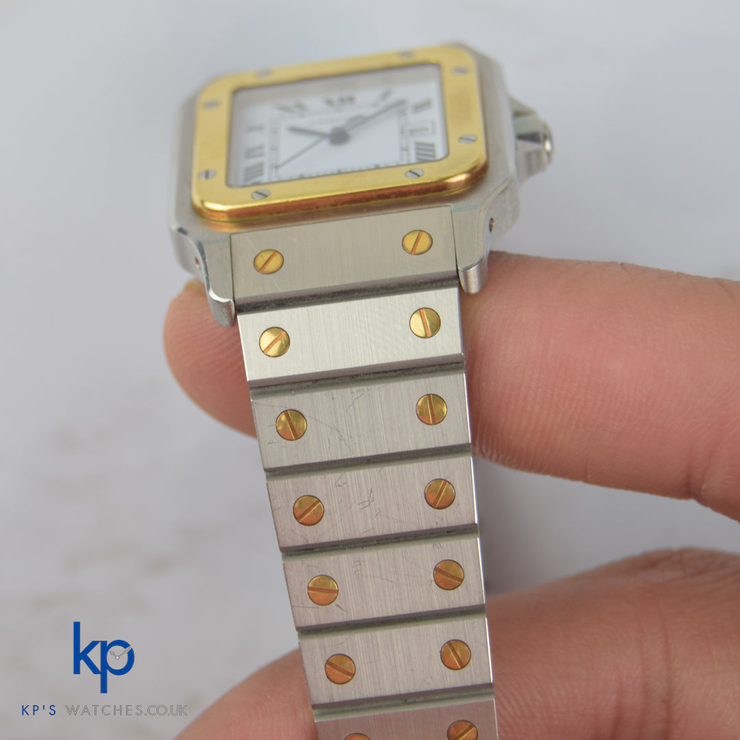Cartier Santos Carree 2961 Unpolished SS Gold Automatic