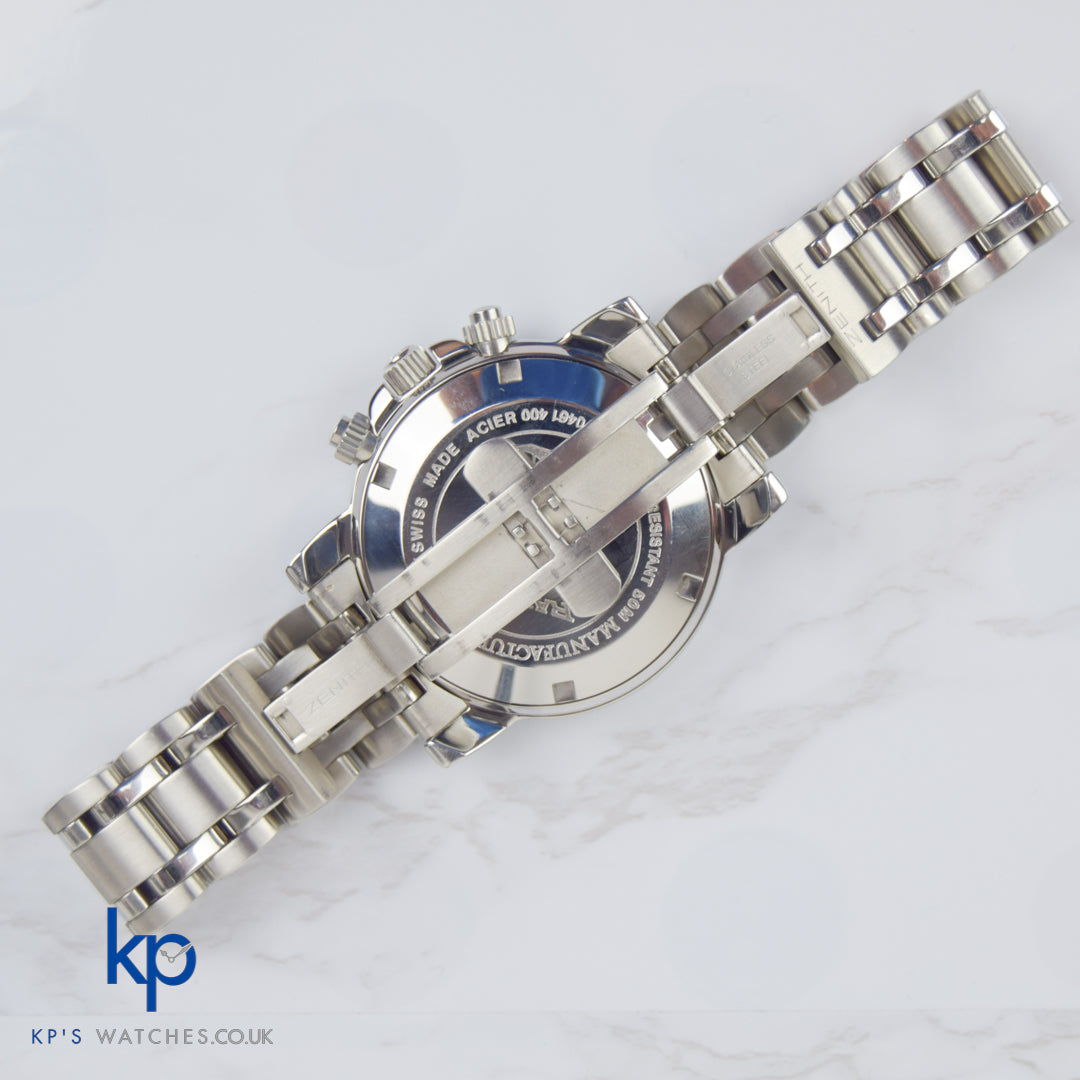 Zenith El Primero Rainbow Stainless Steel Blue 01/02.0461.400