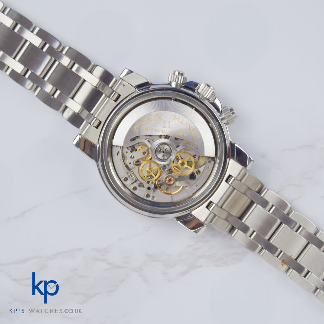 Zenith El Primero Rainbow Stainless Steel Blue 01/02.0461.400