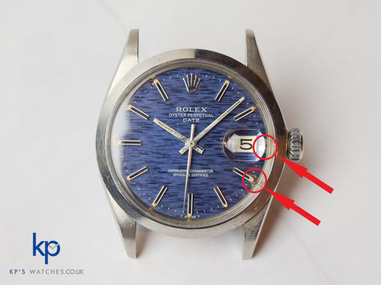 Vintage Rolex Oyster Perpetual Date 34 mm 1500 Blue Dial