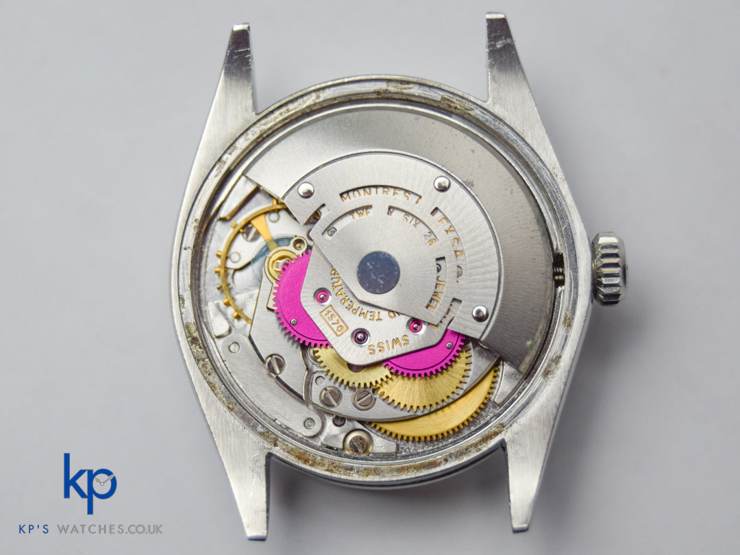 Vintage Rolex Oyster Perpetual Date 34 mm 1500 Blue Dial