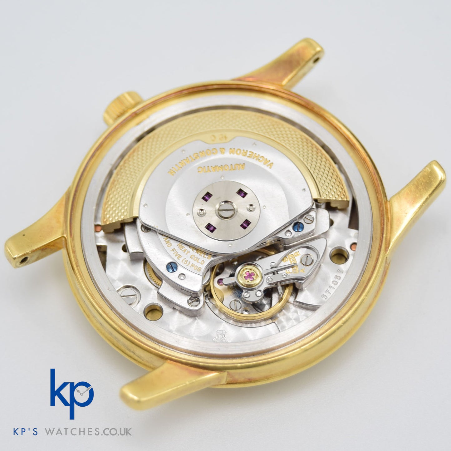 Vacheron Constantin Automatic 18k Gold & Original Buckle and Box 6378Q