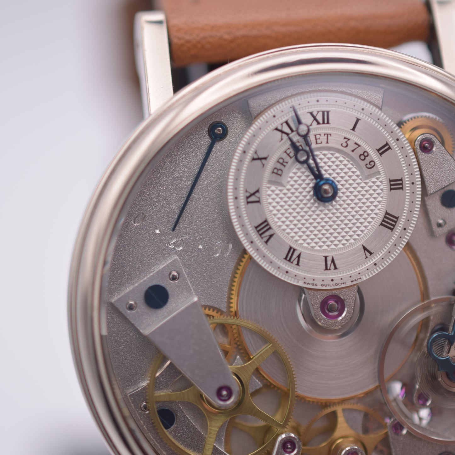 Circa 2006 Breguet Tradition 7027 37 mm 18k White Gold Open-Worked Dial