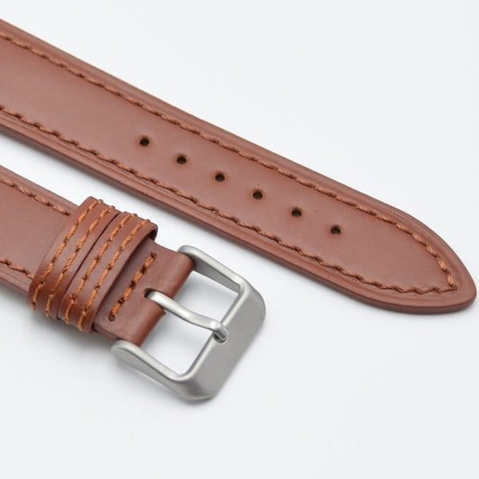 The Majd - Calfskin Leather Stitch Sports Strap - Tan