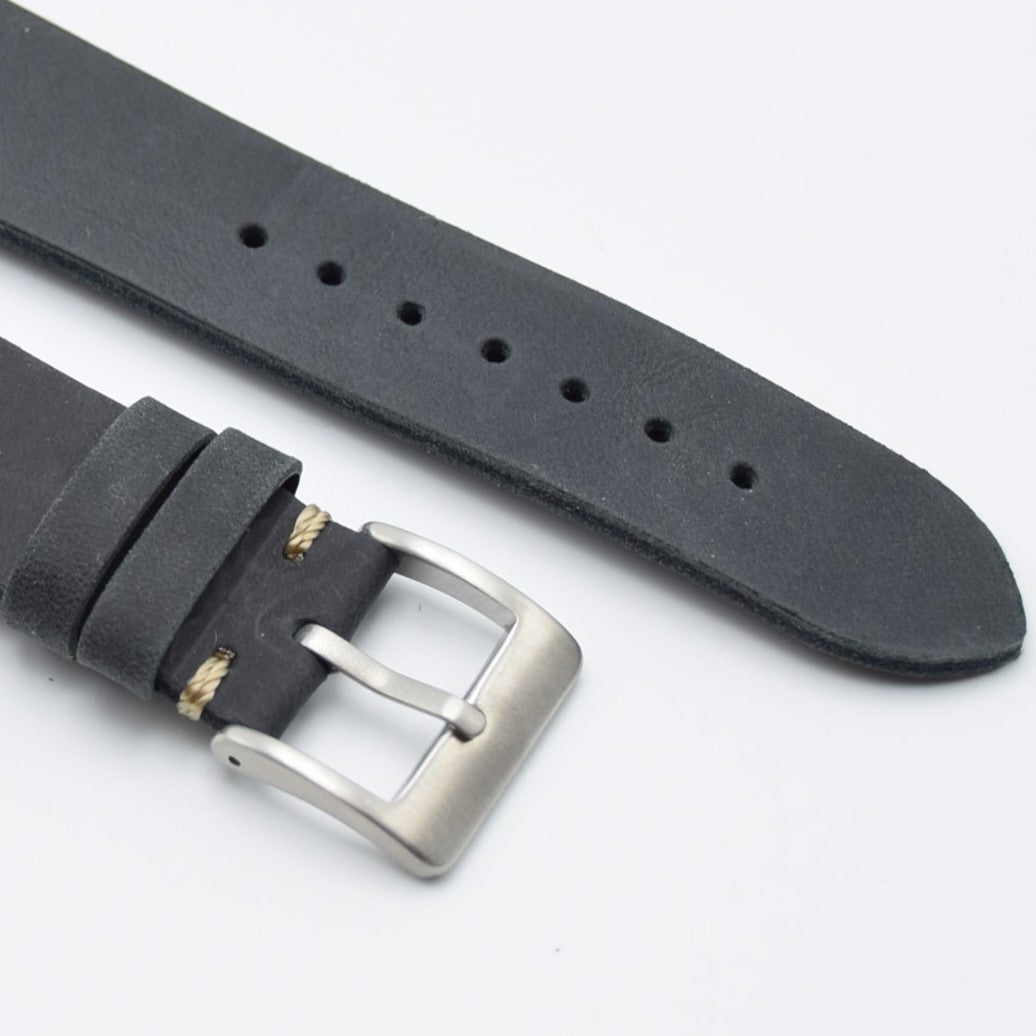 The Max - Vintage Watch Sports Strap - Black