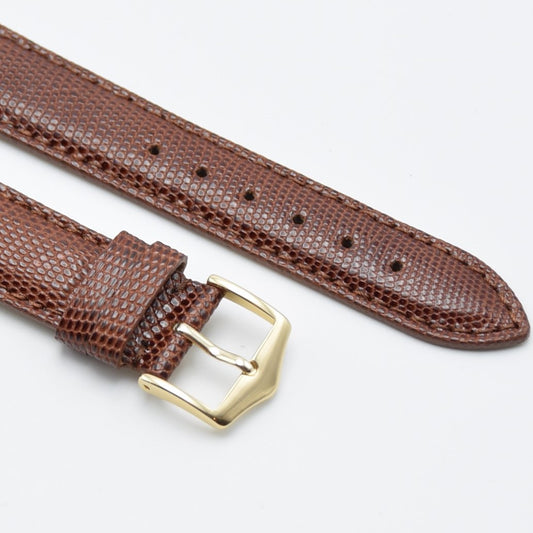 The Luko - Genuine Lizard Leather Dress Strap - Brown