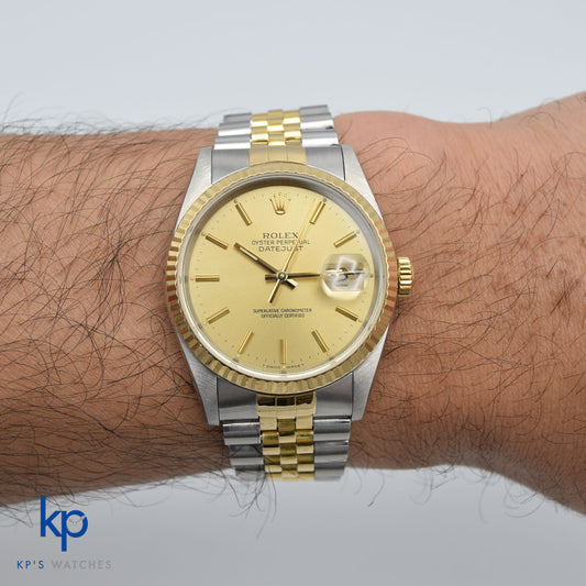 1991 Rolex Oyster Perpetual Datejust 16233 Factory Diamonds Boxed