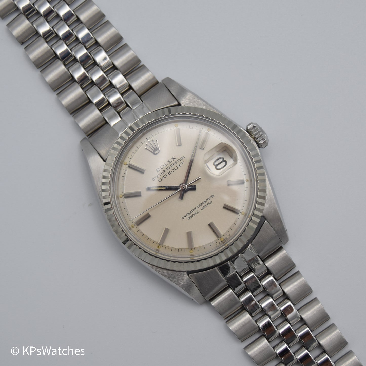 Mens Rolex Oyster Perpetual Datejust 36 Automatic Watch 1960s 1570