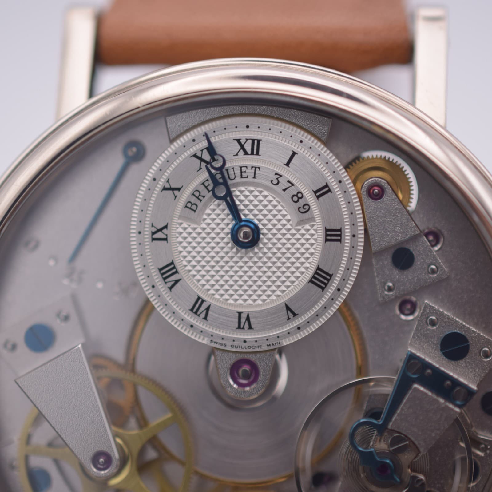 Circa 2006 Breguet Tradition 7027 37 mm 18k White Gold Open-Worked Dial