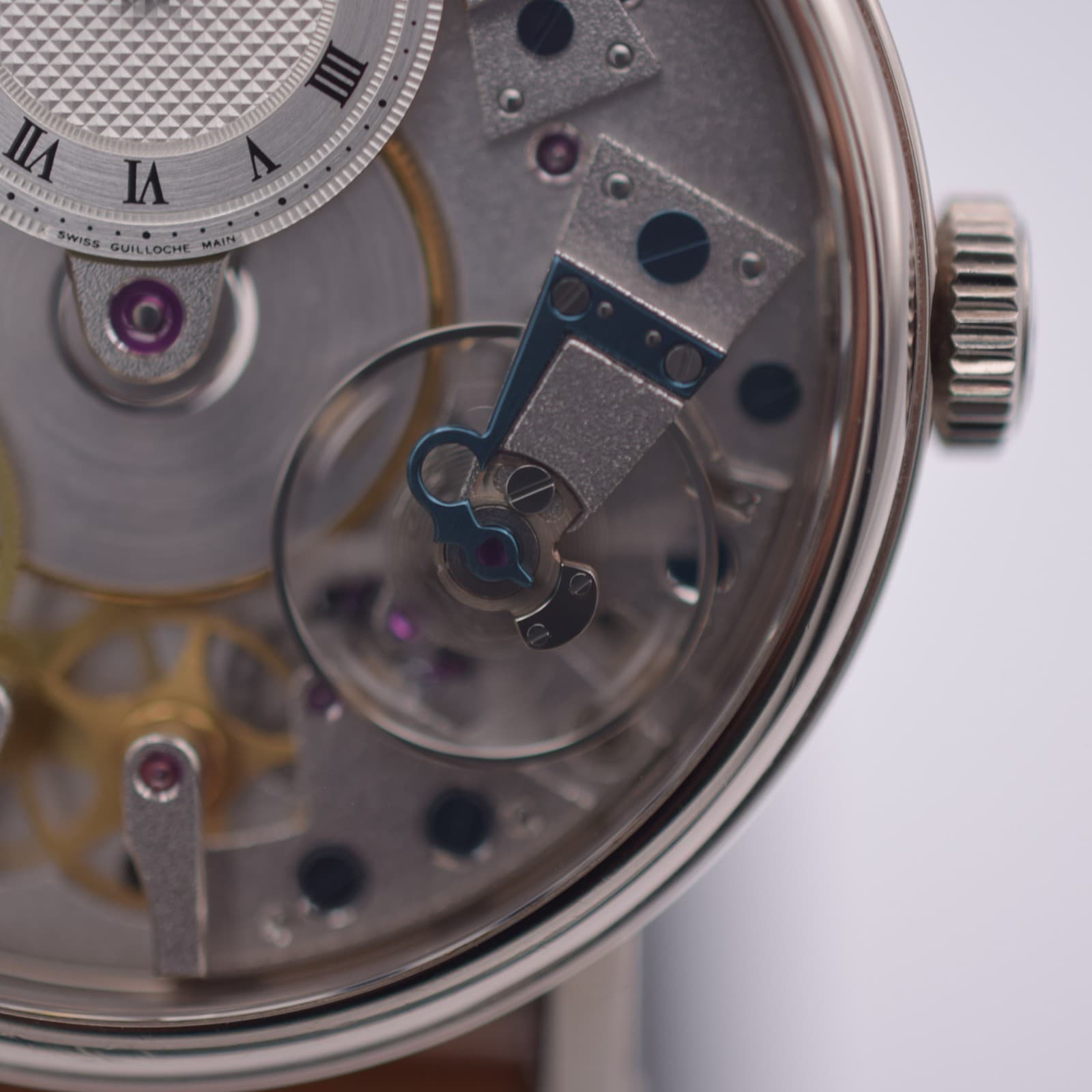 Circa 2006 Breguet Tradition 7027 37 mm 18k White Gold Open-Worked Dial