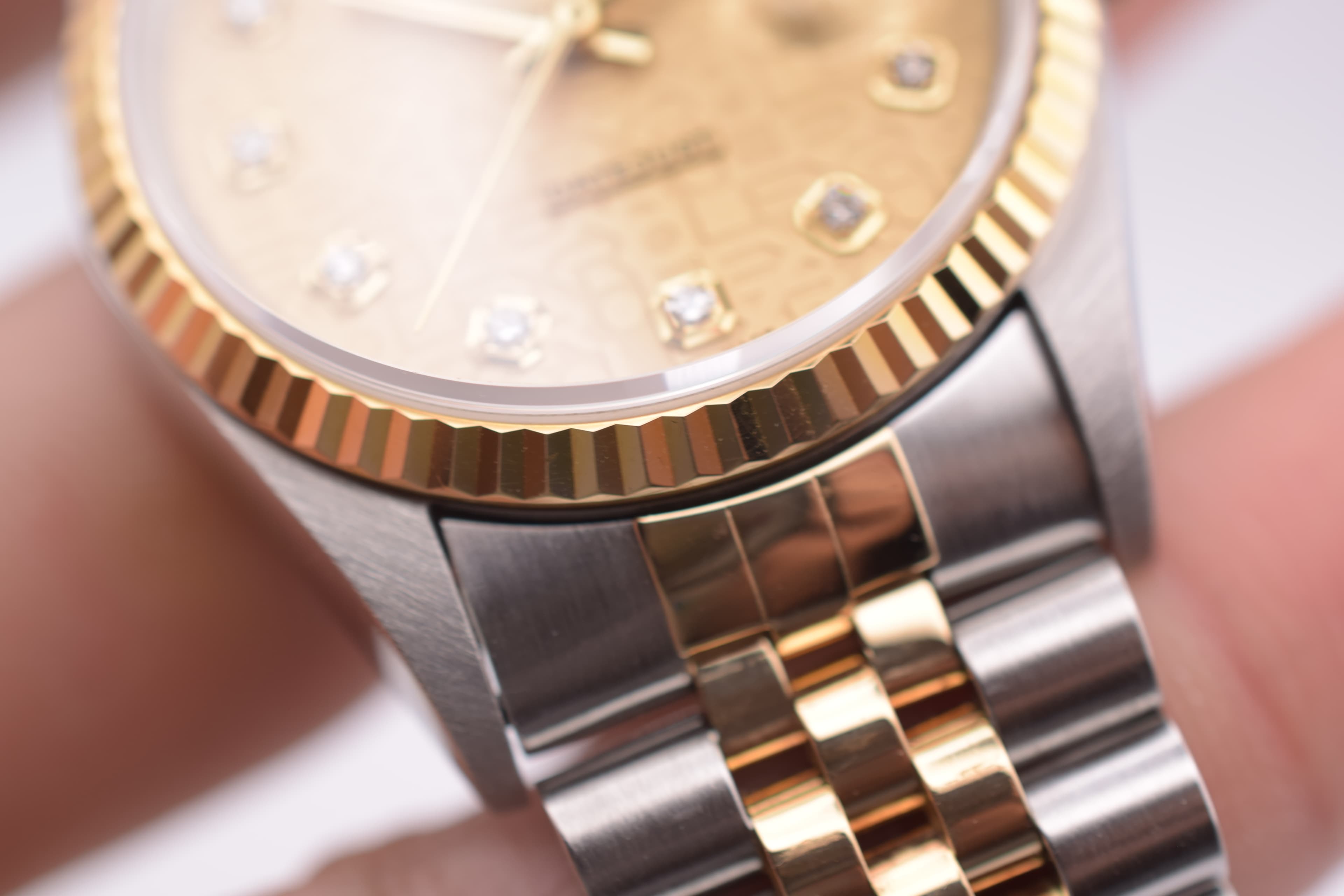 Rolex Datejust 16233G Diamond Dial Box & Papers photo 10