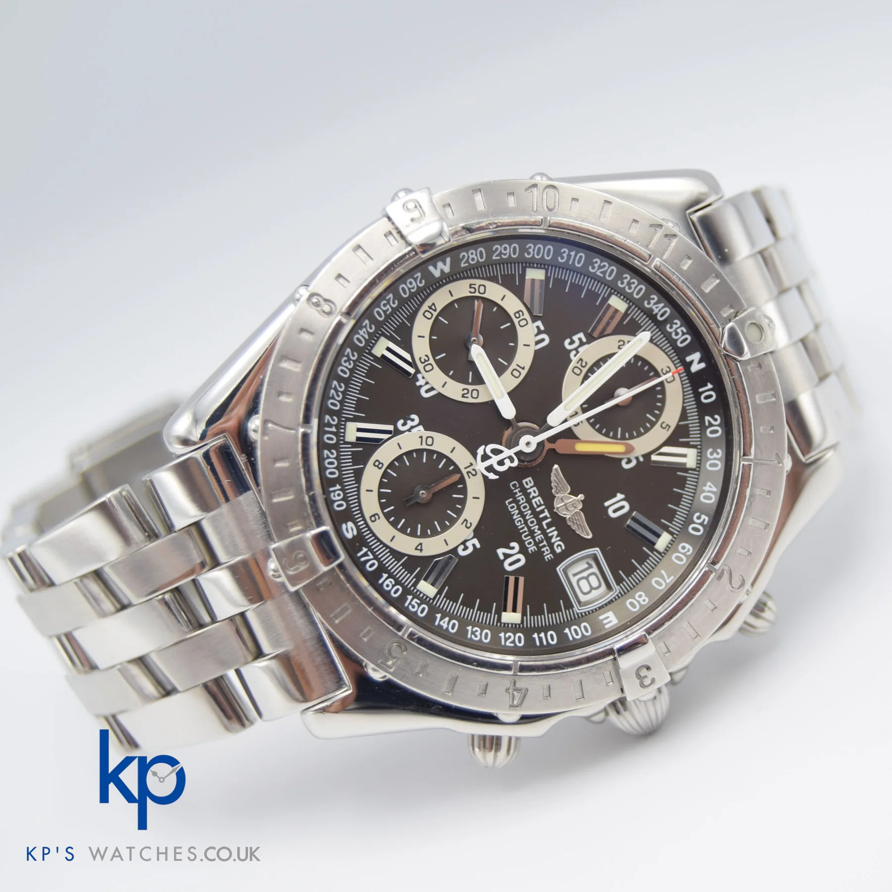 Breitling Chronomat Longitude — front view