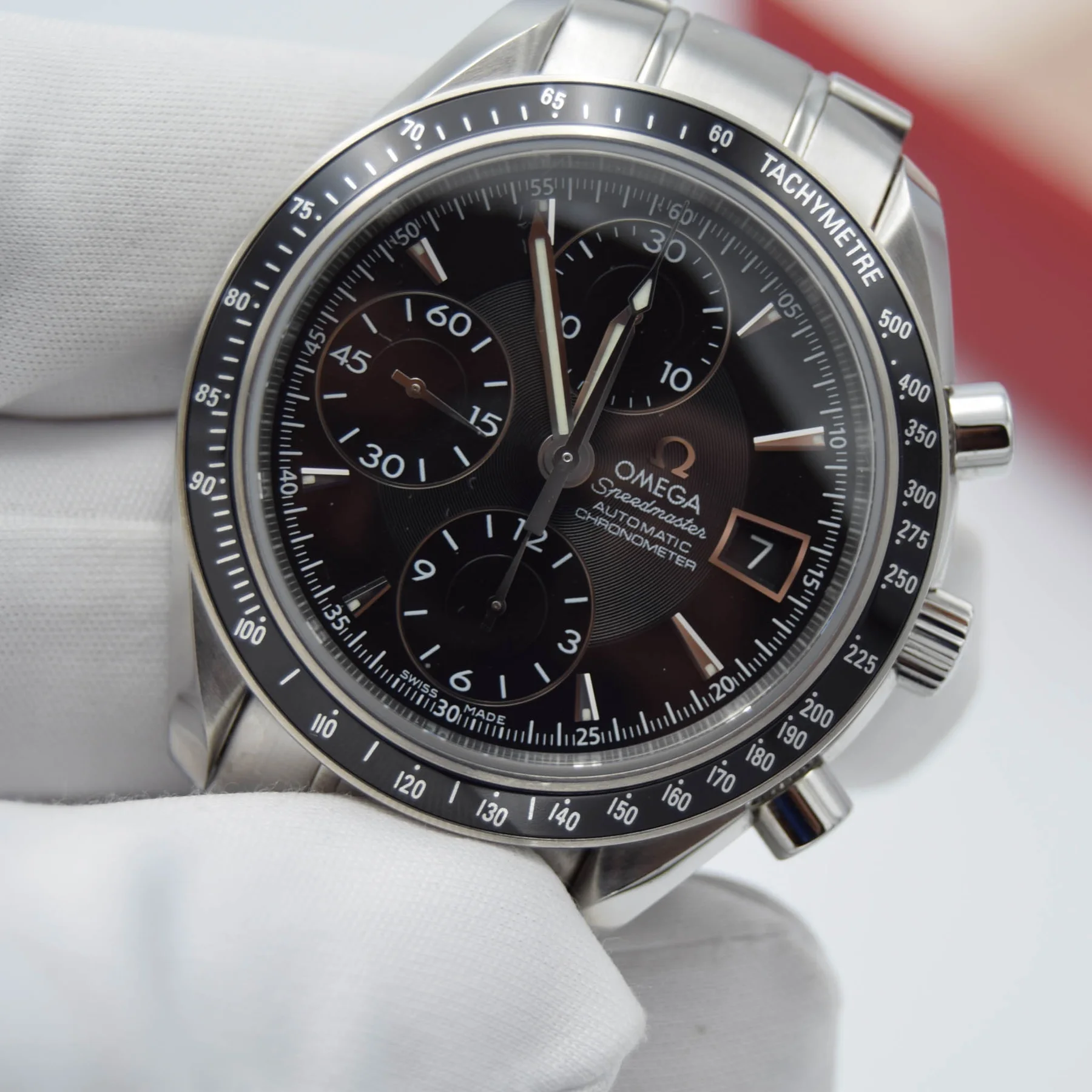 Omega Speedmaster — front view