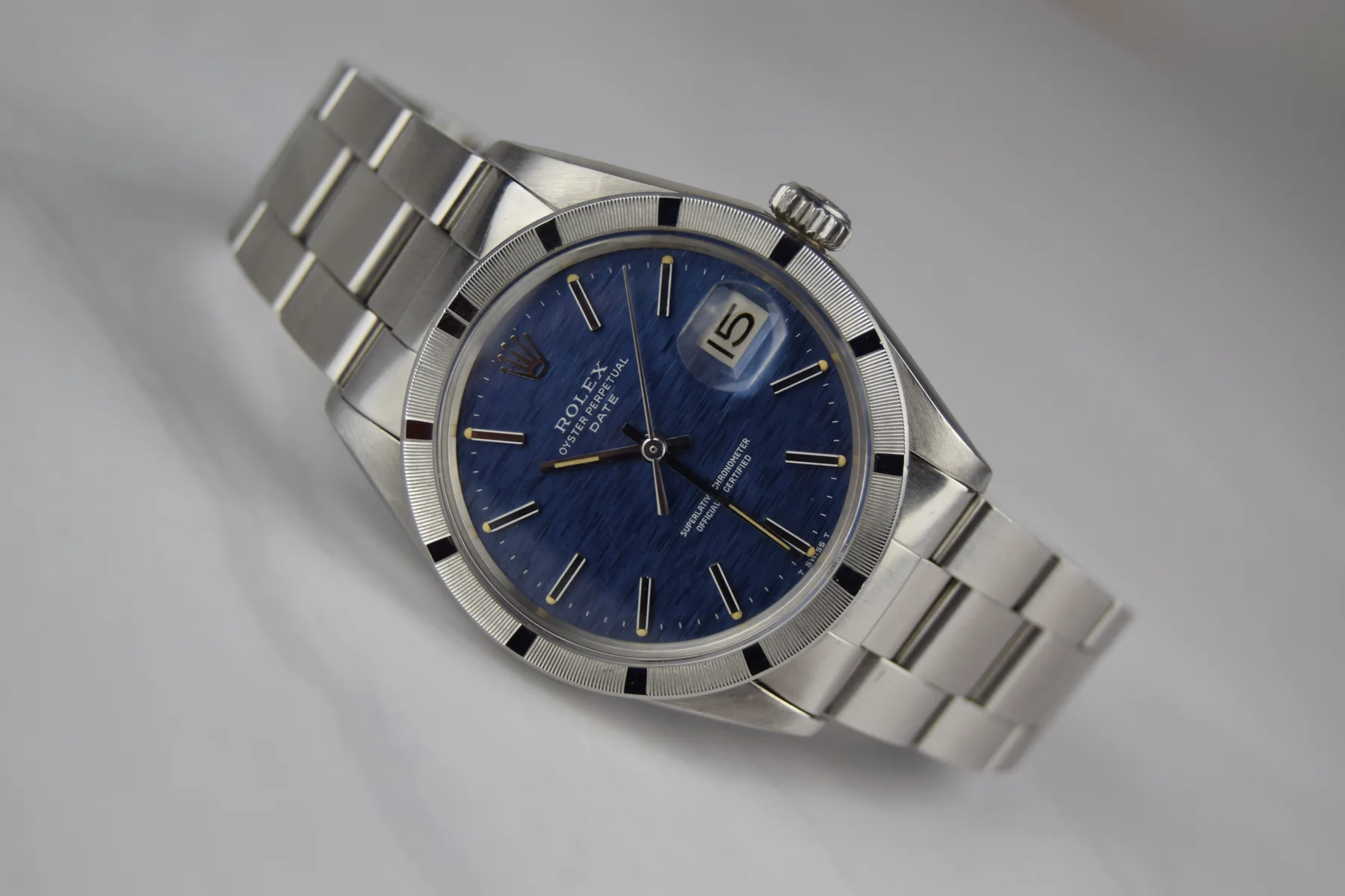 Rolex Date Blue dial — gallery view 2