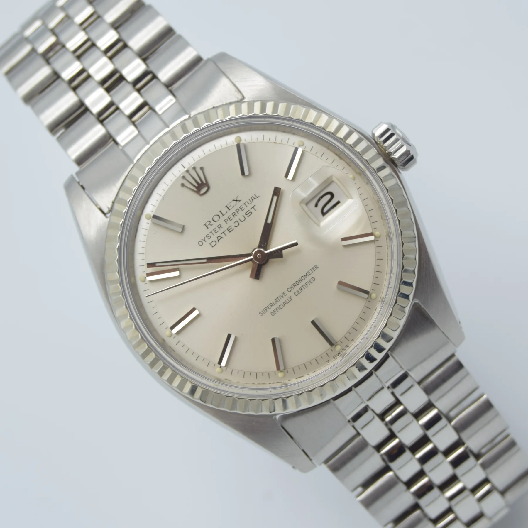 ROLEX DATEJUST 1601 — front view