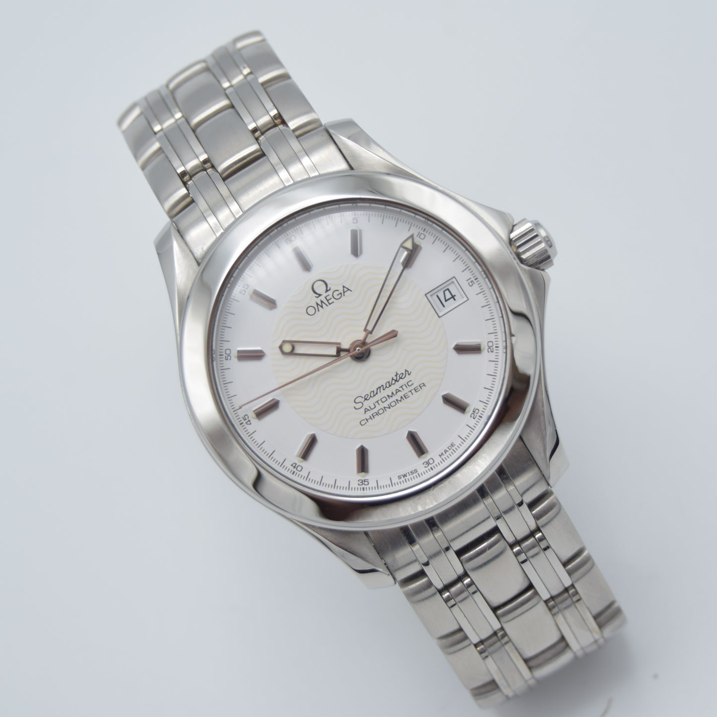 OMEGA Seamaster 2501.21 36mm White Dial Automatic Chronometer Watch