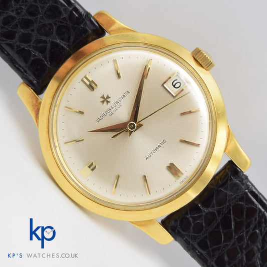 Vacheron Constantin Automatic 18k Gold & Original Buckle and Box 6378Q