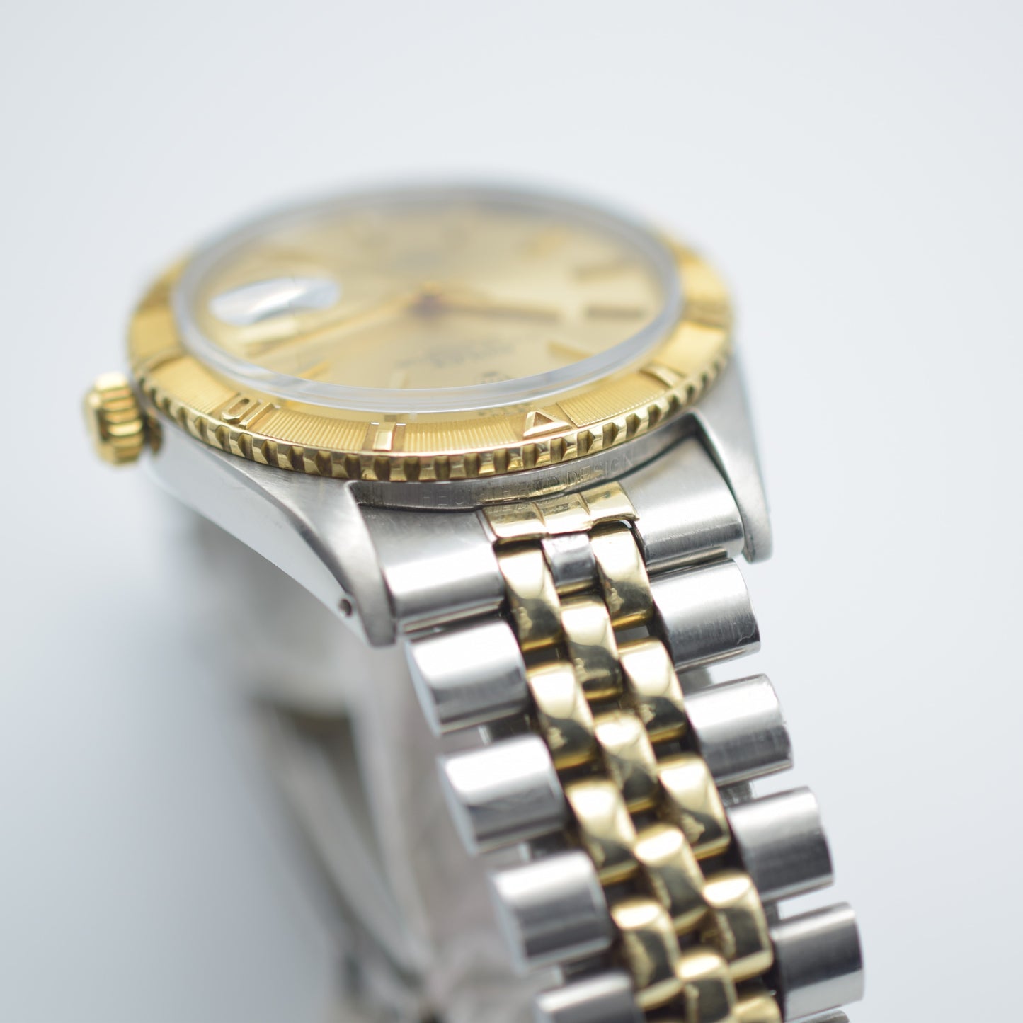 Vintage Mens Rolex Datejust 36 Turn-o-Graph Two Tone 1625 1570 Champagne Dial