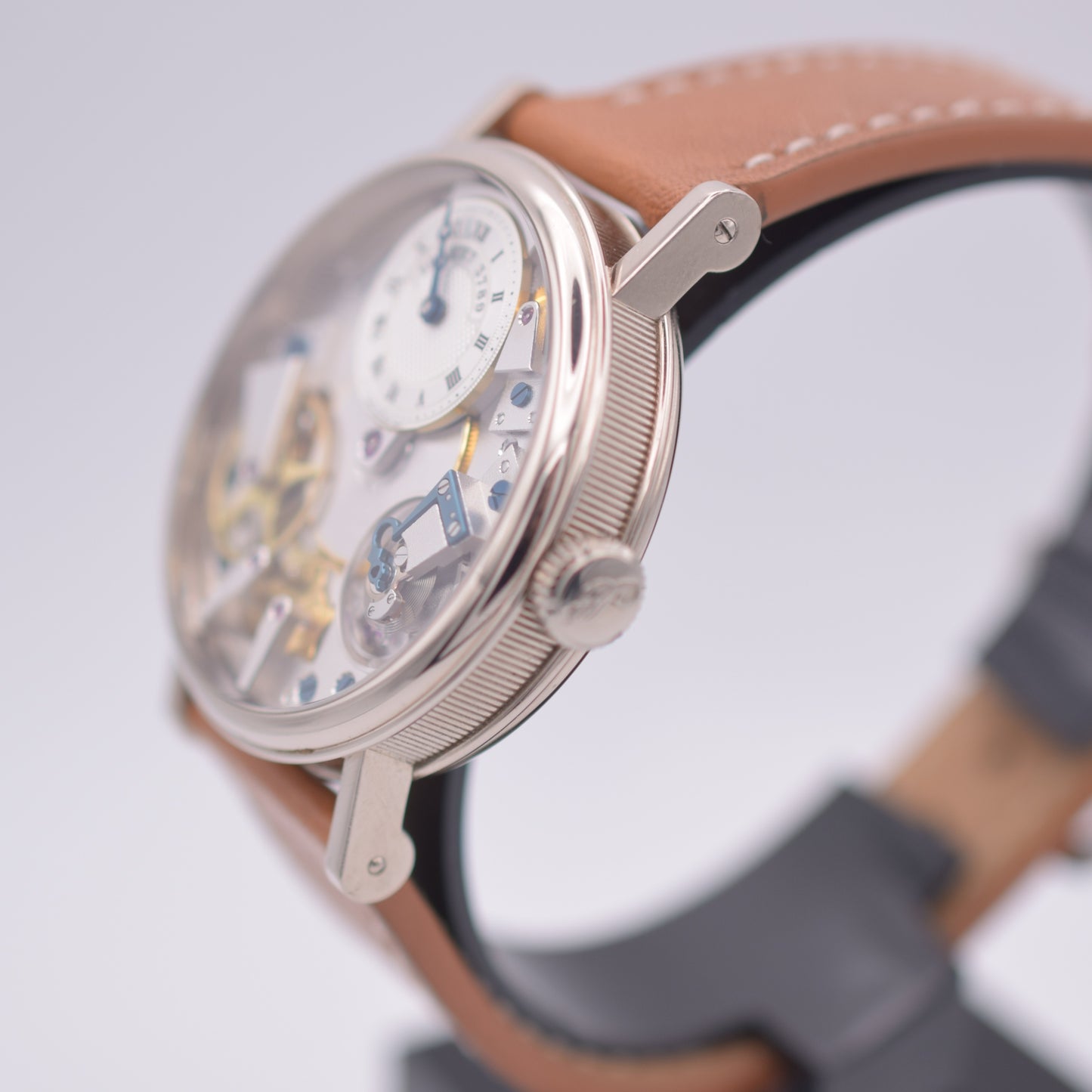 Circa 2006 Breguet Tradition 7027 37 mm 18k White Gold Open-Worked Dial