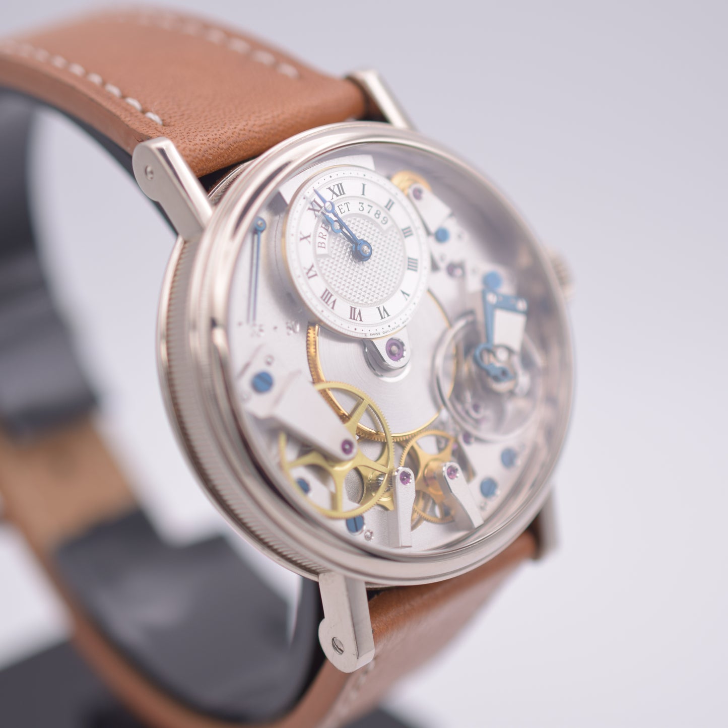 Circa 2006 Breguet Tradition 7027 37 mm 18k White Gold Open-Worked Dial