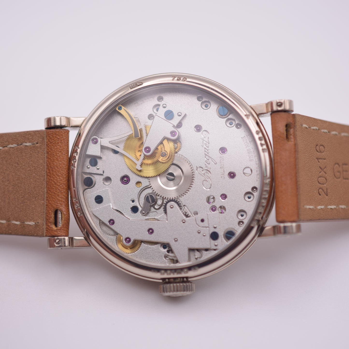 Circa 2006 Breguet Tradition 7027 37 mm 18k White Gold Open-Worked Dial