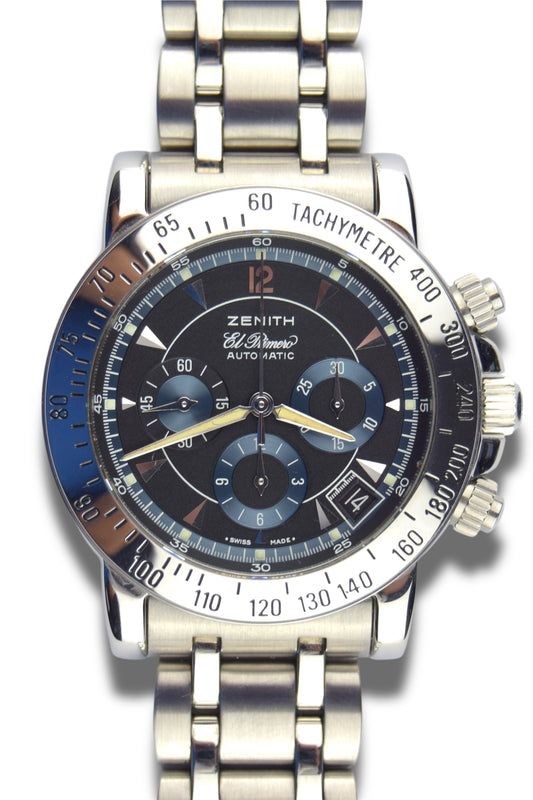 Zenith El Primero Rainbow Stainless Steel Blue 01/02.0461.400