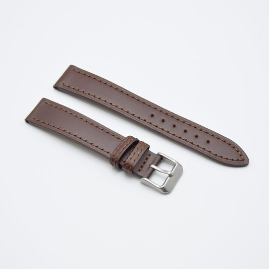 The Majd - Calfskin Leather Stitch Sports Strap - Brown