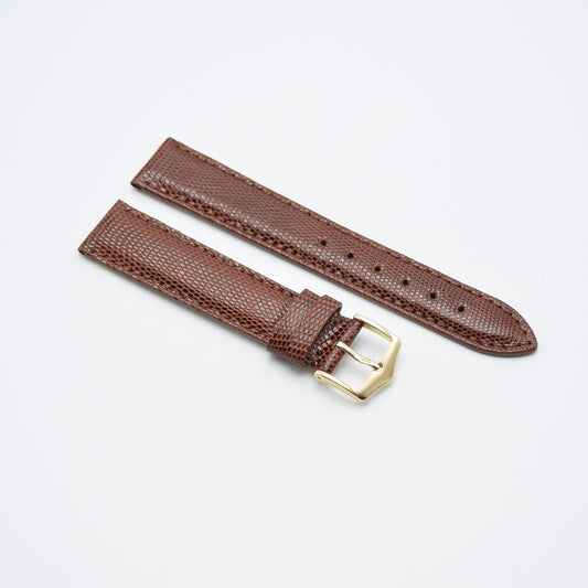 The Luko - Genuine Lizard Leather Dress Strap - Brown