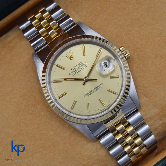 1990 Rolex Oyster Perpetual Datejust 16233 Boxed