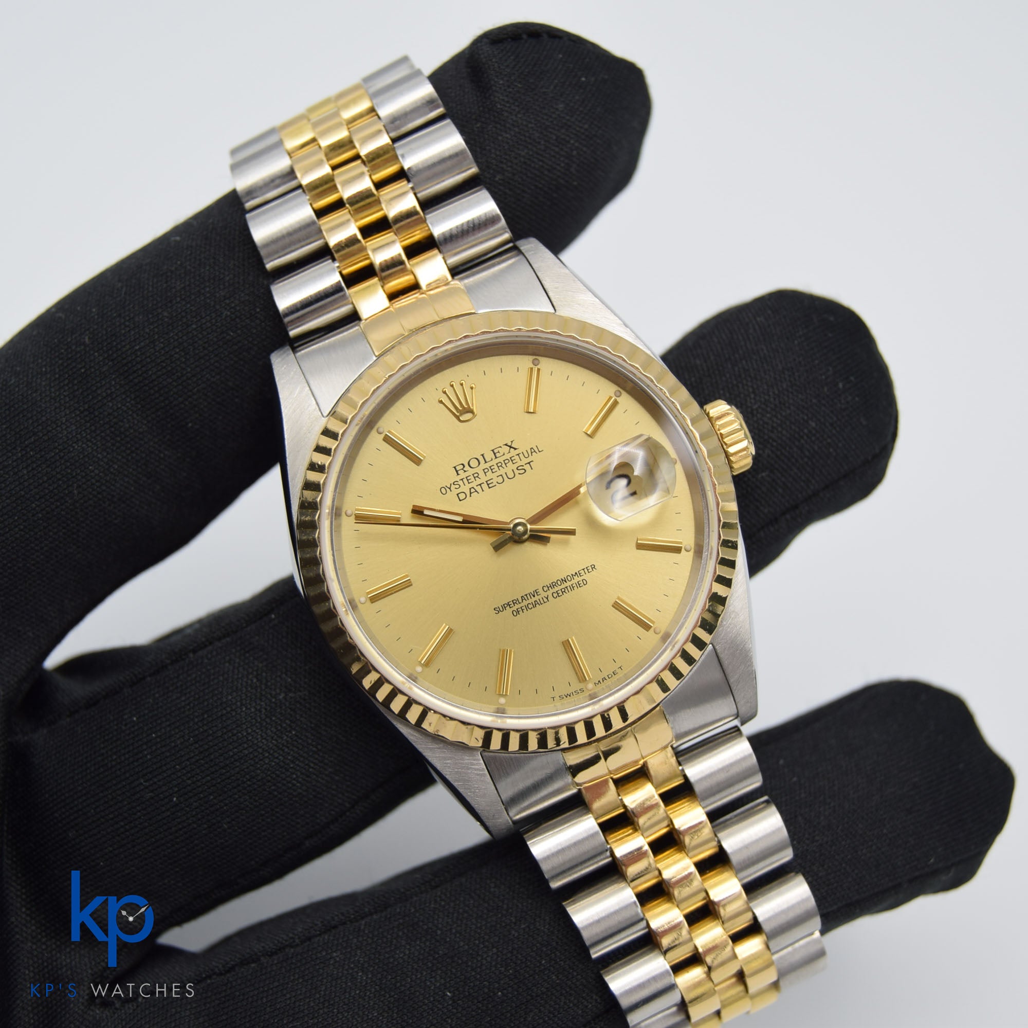 1990 Rolex Oyster Perpetual Datejust 16233 Boxed KP s Watches