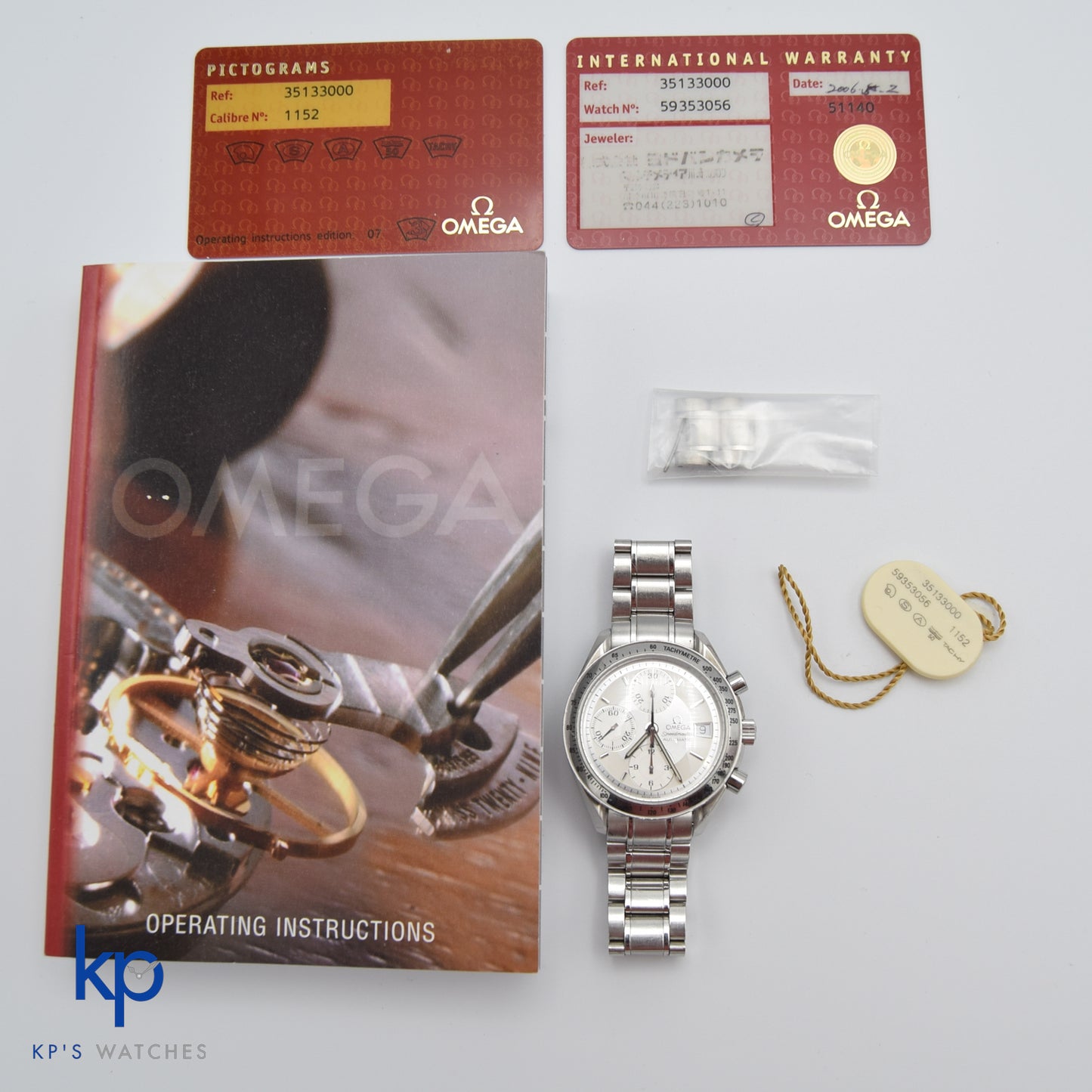 2006 Modern Men's Omega Speedmaster Chronograph Automatic 3513.30