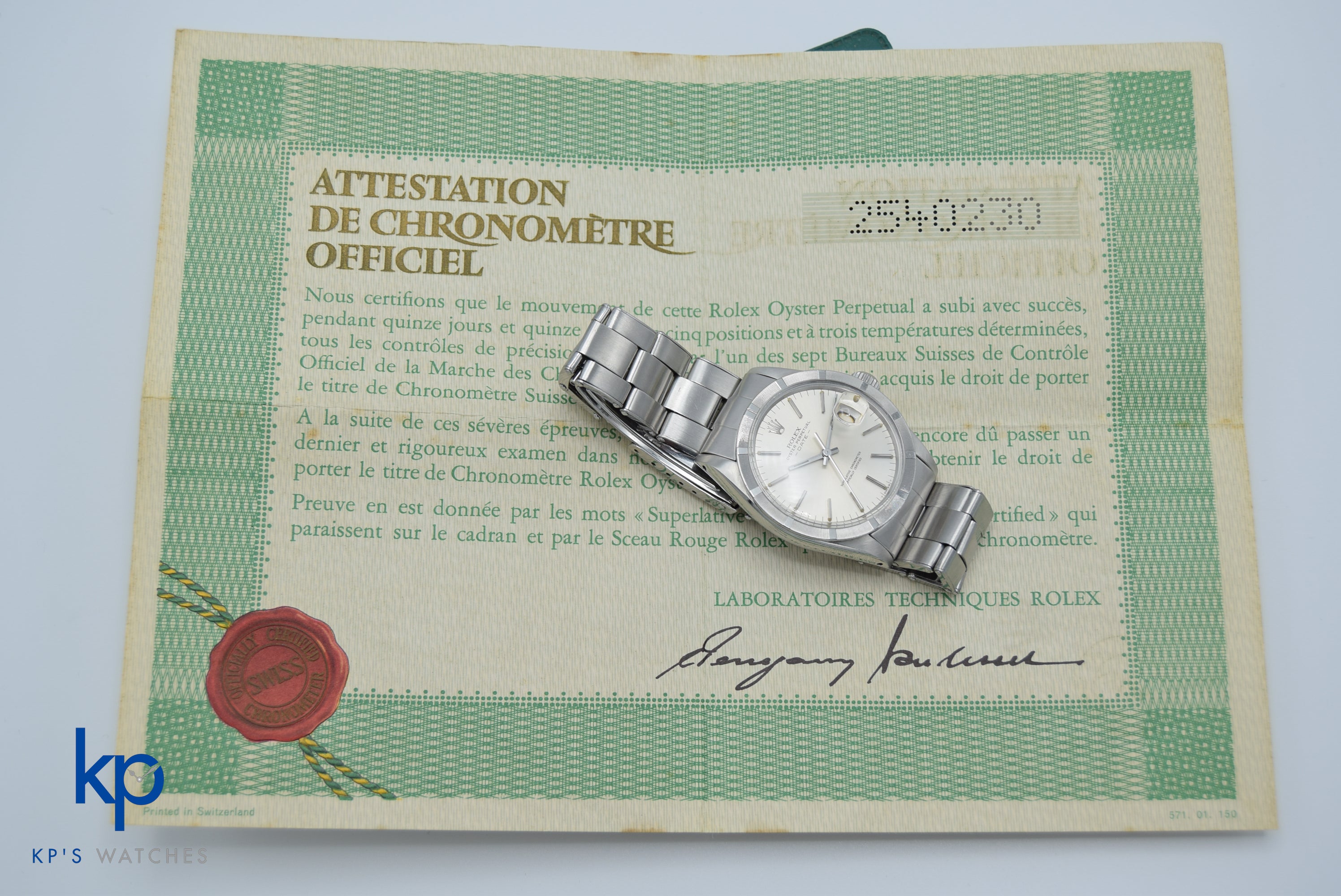 Rolex original papers hot sale