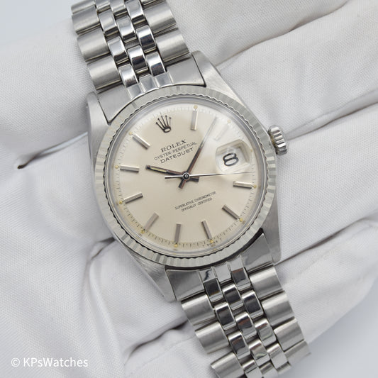 Mens Rolex Oyster Perpetual Datejust 36 Automatic Watch 1960s 1570